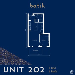 Unit 202 is a 1 bedroom/1 bathroom floorplan that is equal parts comfortable and stylish. Browse through our selection and choose your ideal fit on our website. Instagram post from @batikapts on January 27, 2025 00:00:00am