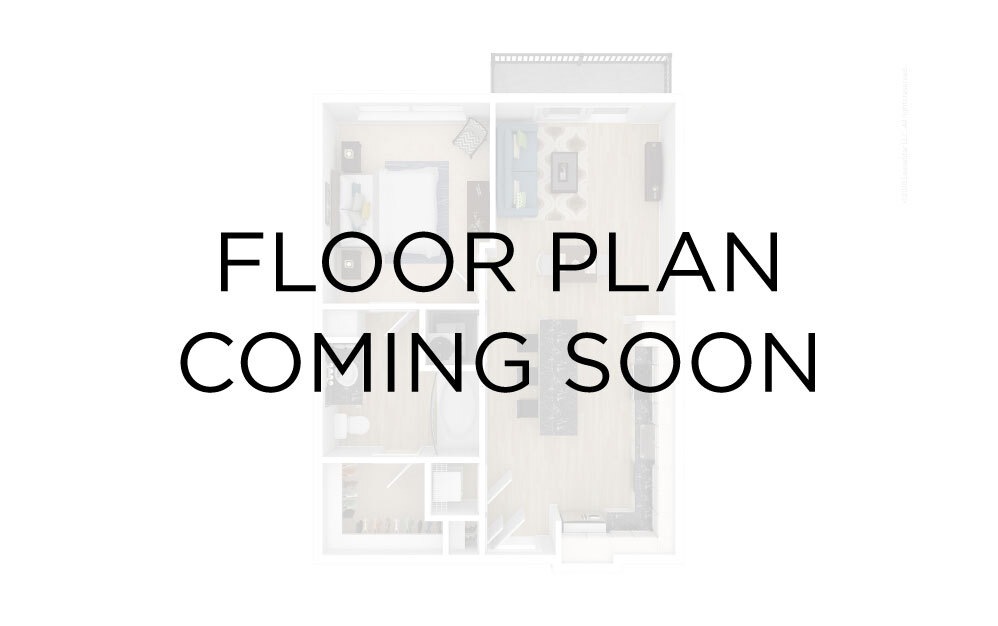 btS-1 - Studio floorplan layout with 1 bathroom and 504 square feet